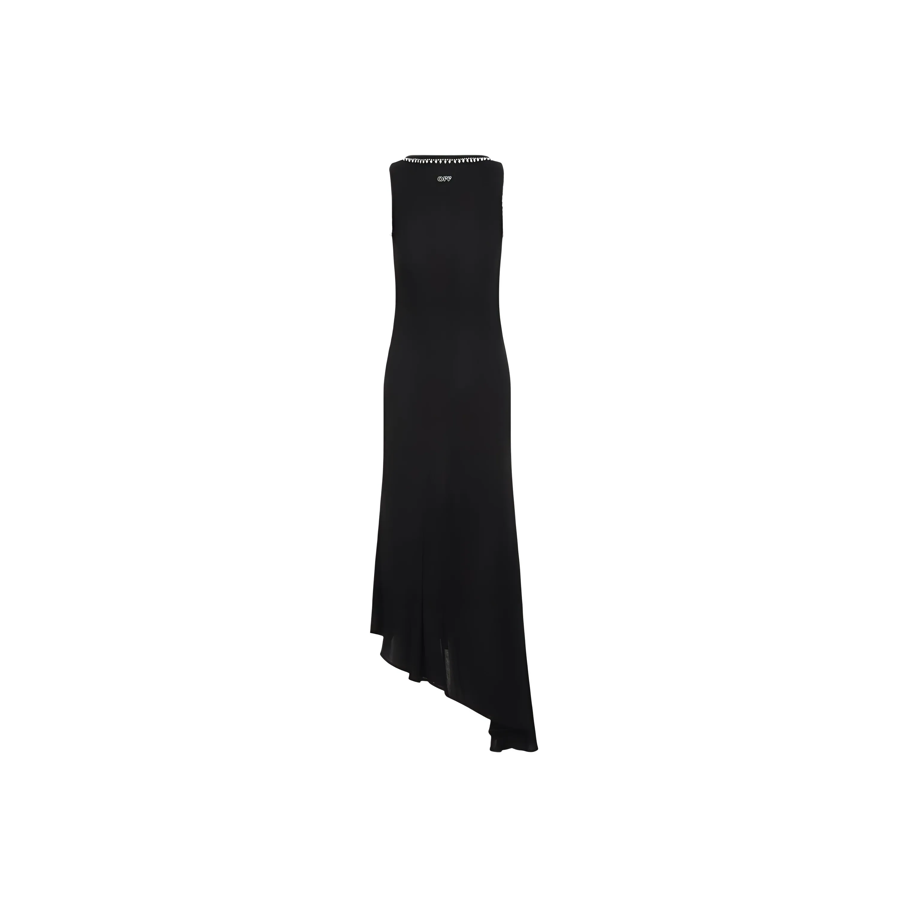 OFF WHITE Embellished Open Back Sleeveless Dress