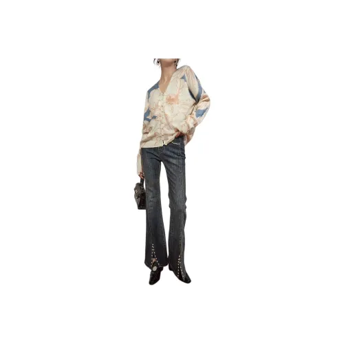 DESIGNER UNCLE Синие Женские Джинсы