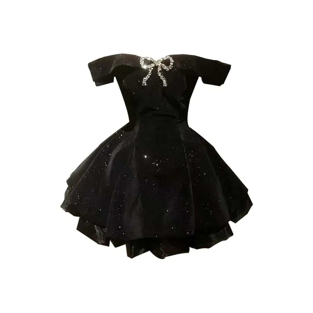 AURORA MUSE Без рукавов Платье Женское Черное