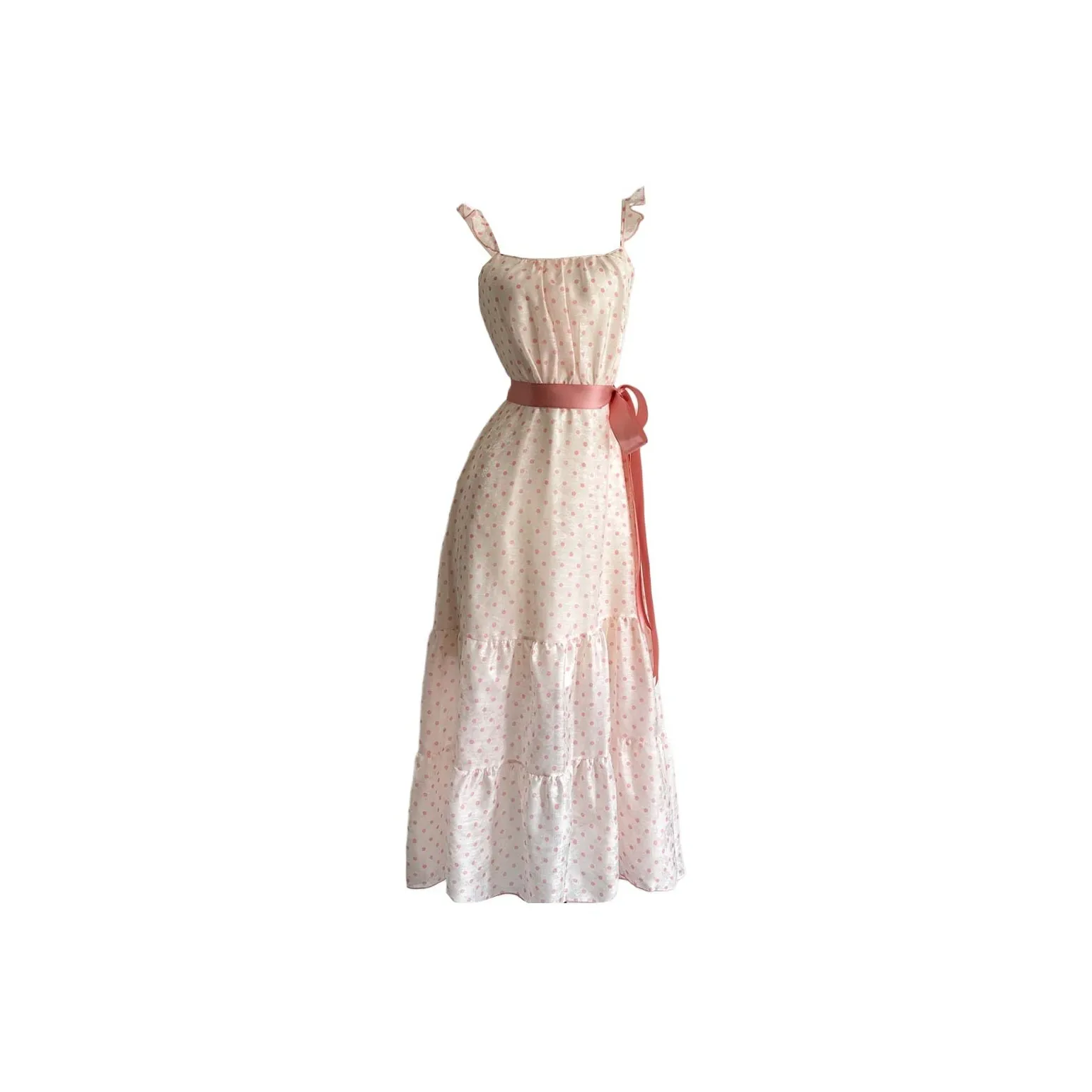 TURN UP Юбка-платье Женское Розовый в горошек