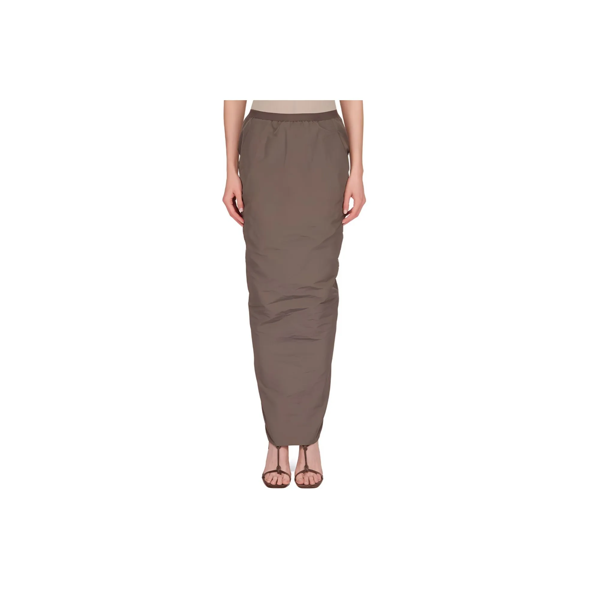 RICK OWENS Pillar Cady High-Waist Maxi Skirt