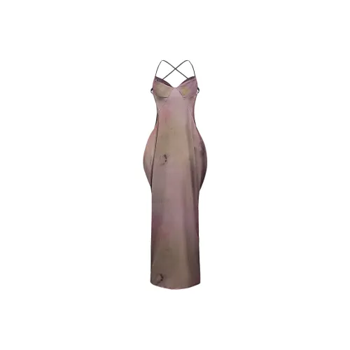 ZAOANFANFAN Розовые оттенки Женские Слиплатья