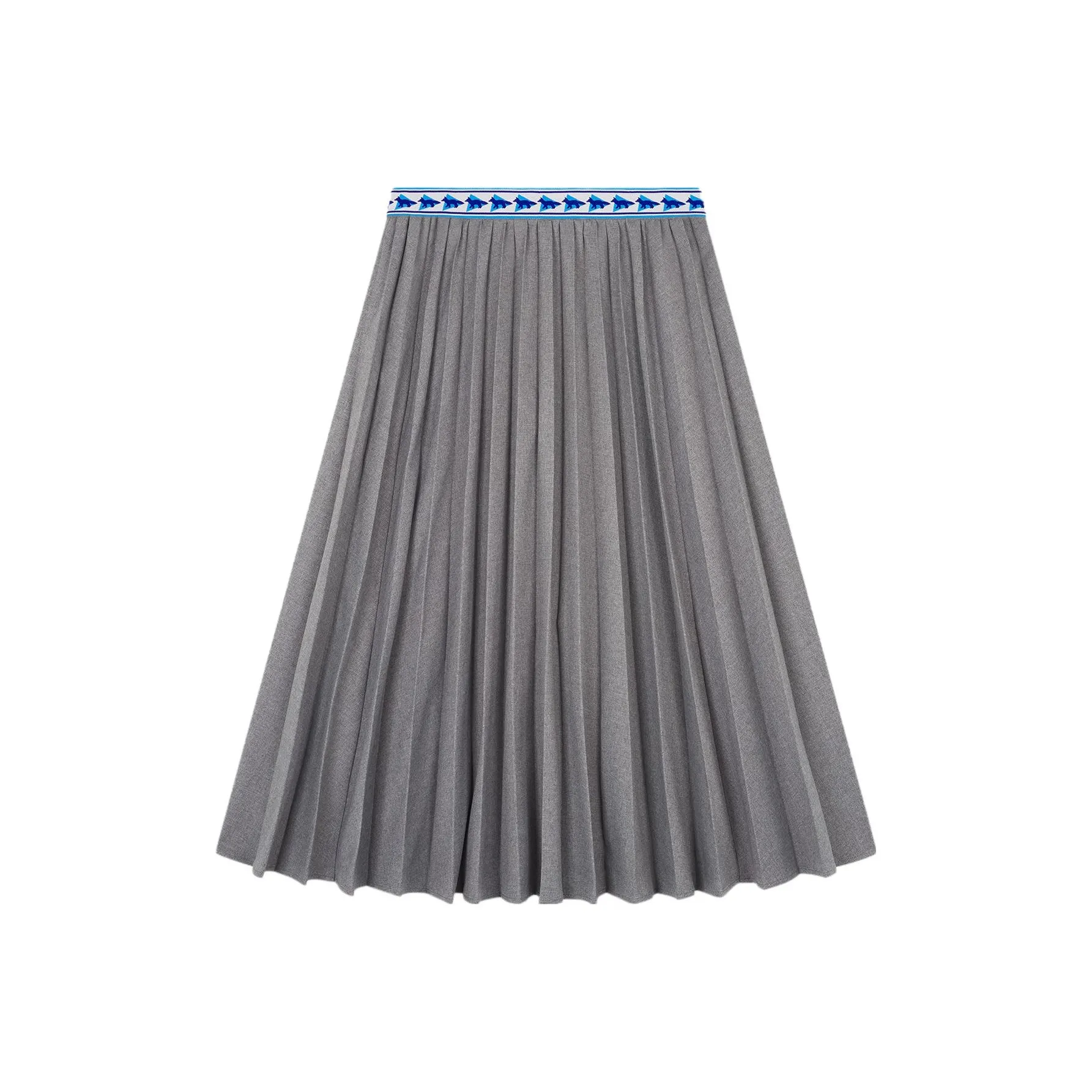 Maison Kitsune x AND WANDER Повседневный Длинный Юбка Женские Серый