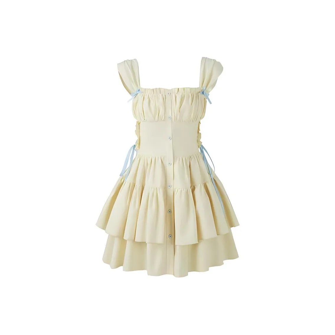 TASTILY Slip Платье Женское Желтое