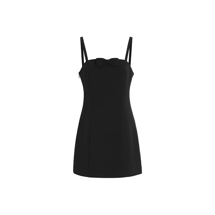 ABOUTPOEM Юбка-платье Женское Французский Черный