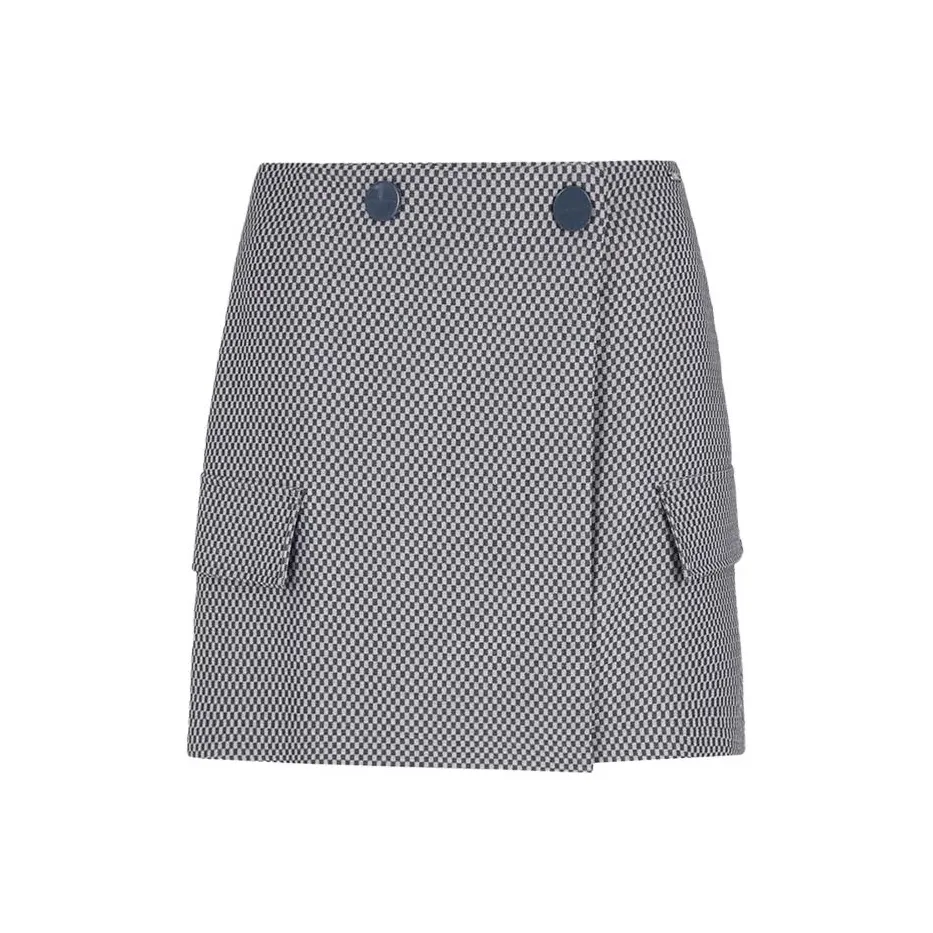 ARMANI EXCHANGEAE Повседневные короткие юбки Женские Серый Синий