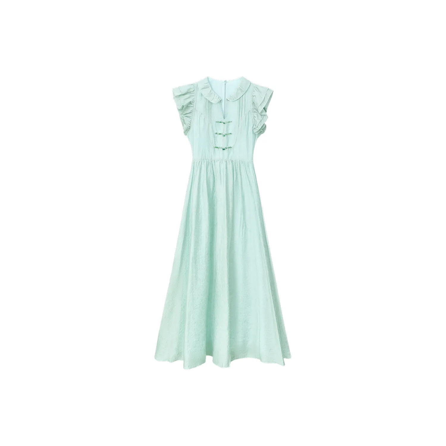 Qiuerle Sleeveless Dress Women's Mint Green
