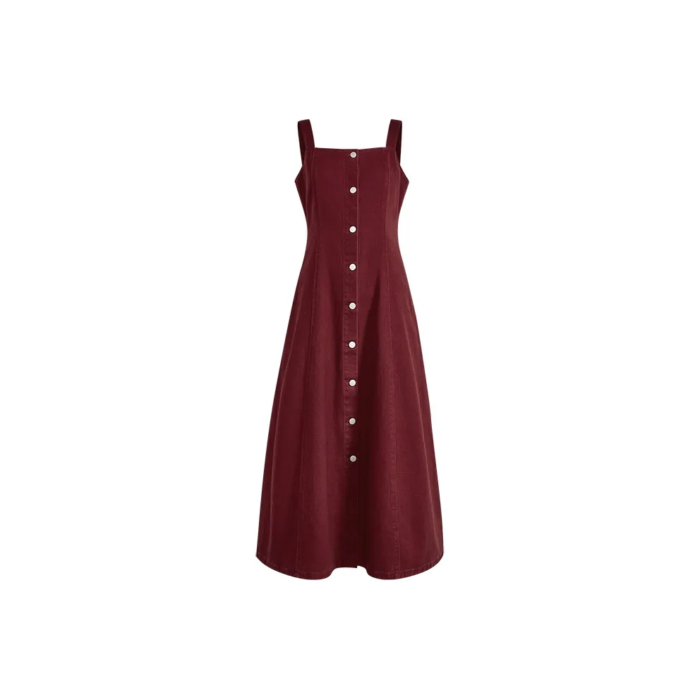 KUOSE Slip Dresses Women's Red
