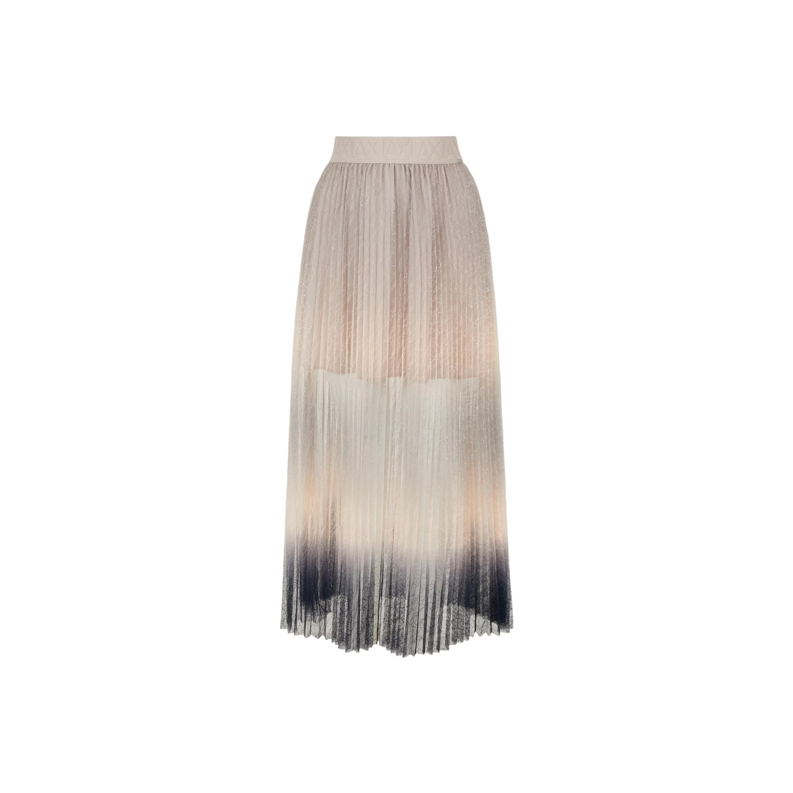 ARMANI EXCHANGE Gradient Lace Pleated Blouse