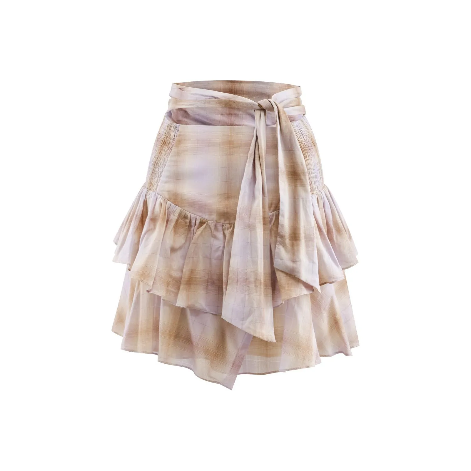 IRO NIGHT Casual Short Skirts Women's Purple Yellow