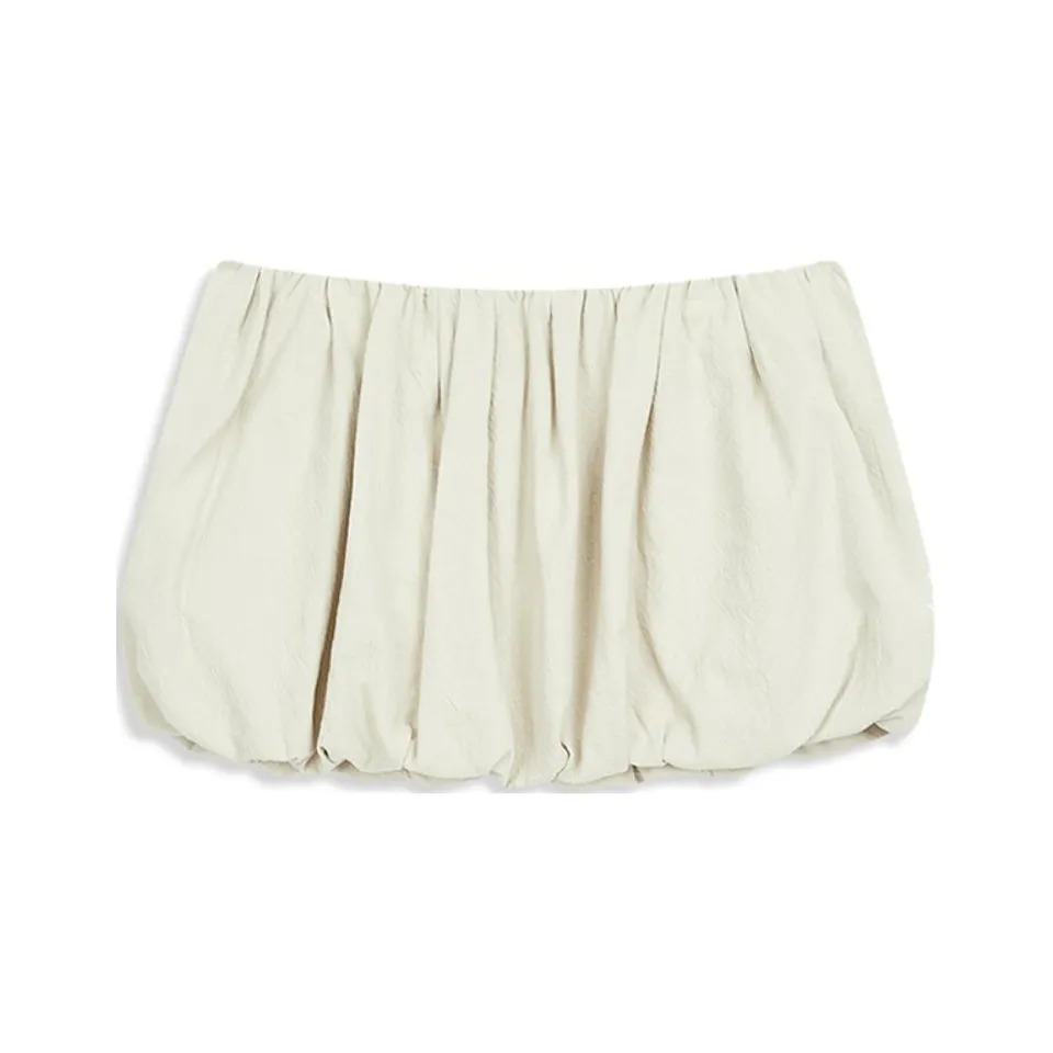 OPEN YY CRINKLED BUBBLE Подол Мини Юбка Повседневная Короткая Юбка Женская Мятный Мятный