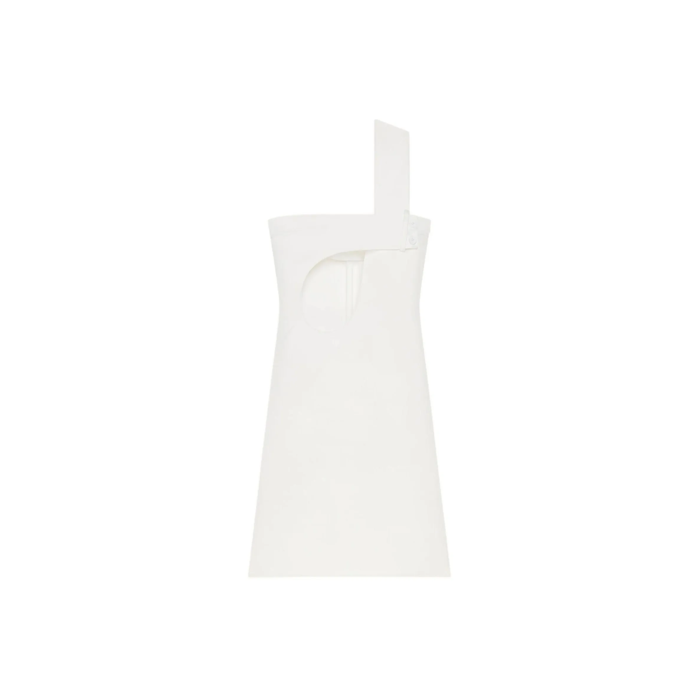 COURREGES SS25 SHORT CUT OUT SATIN DRESS Sleeveless Dress Women's Heritage White/Legacy White