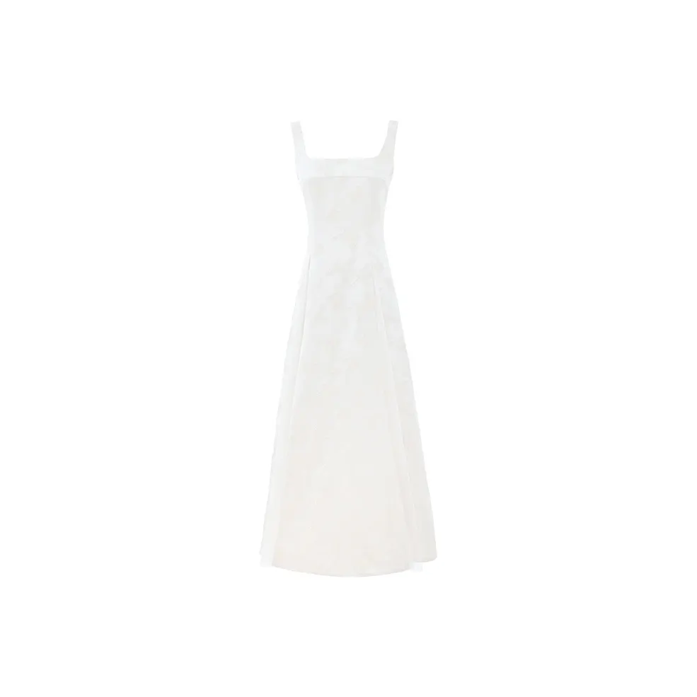 PAZZO Slip Dress Women's White Gold Apricot