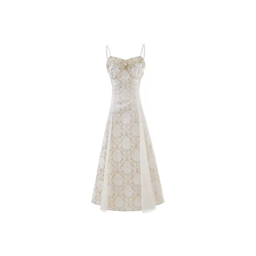 SECFLY OFFICIAL Юбка Платье Женское Шампанское