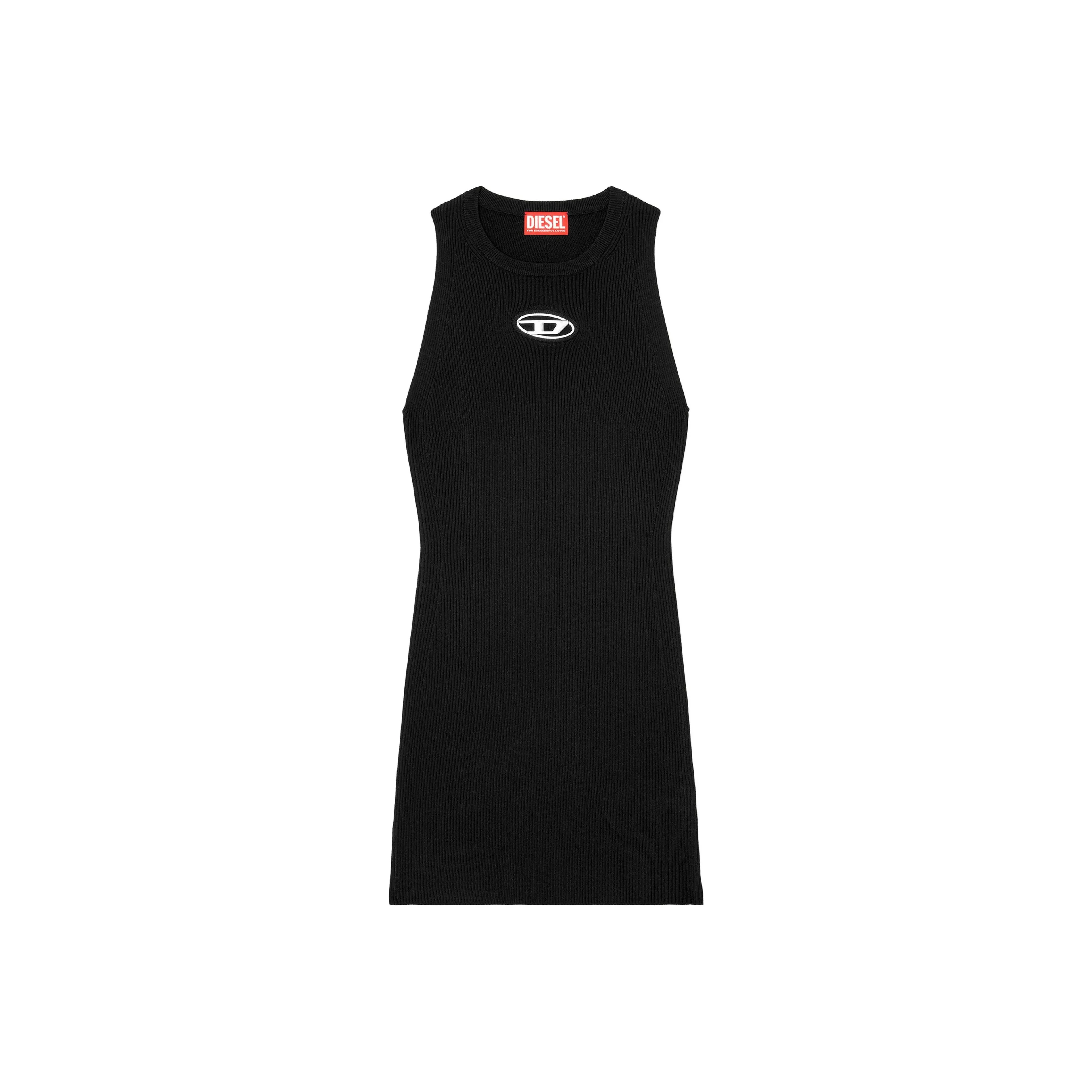 DIESEL M Caddix Ribbed Knitted Sleeveless Dress
