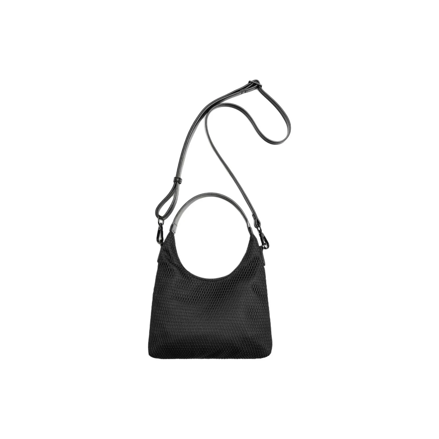 ZARA Polyester With Polyurethane Shoulder Bag, Crossbody Bag, Handbag Women's Black