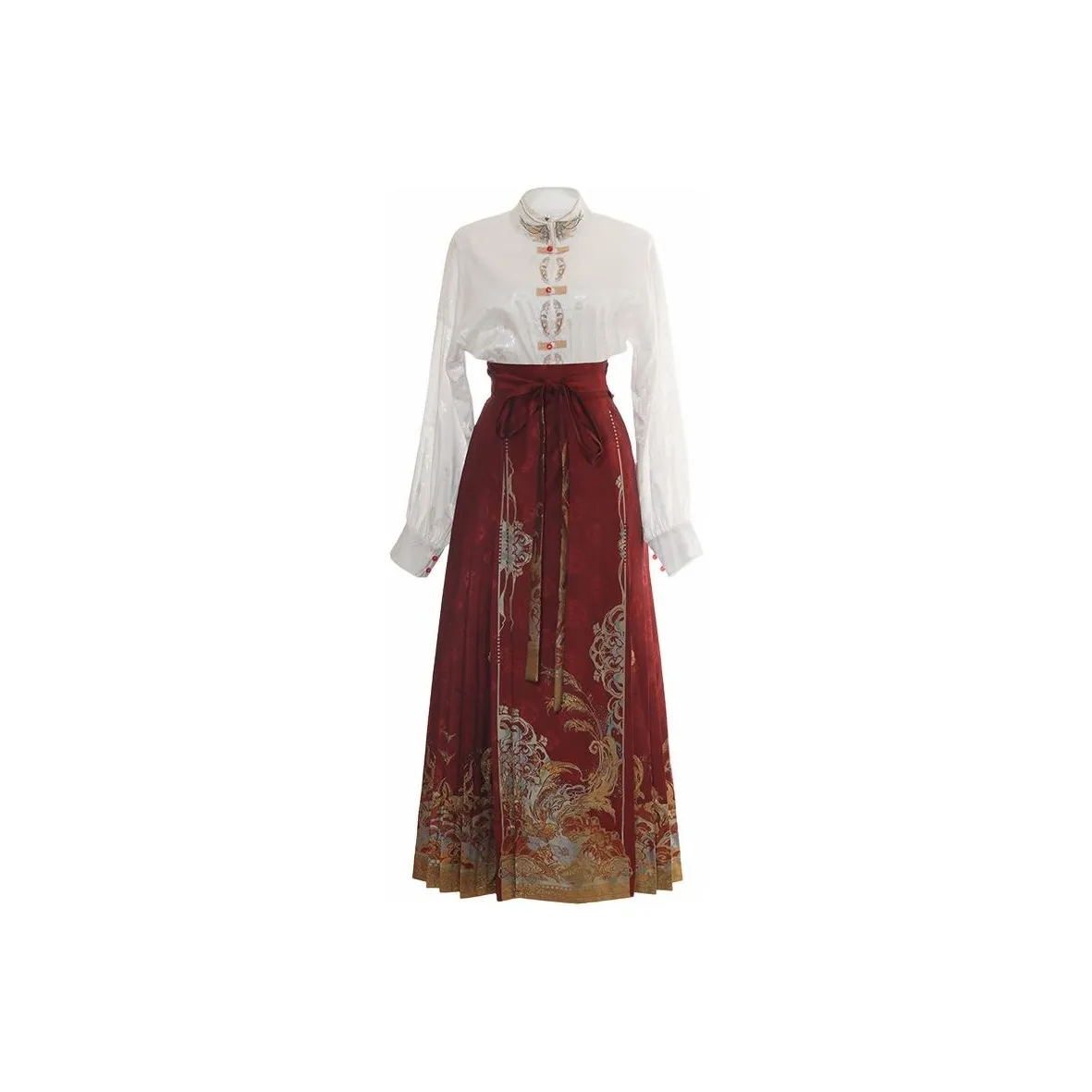 CHICCLO Skirt Set Women's White+Red