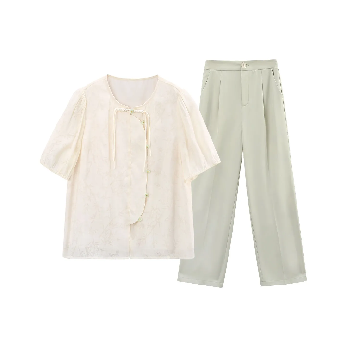 A Paradise For Awakening Casual Suit Women's Green