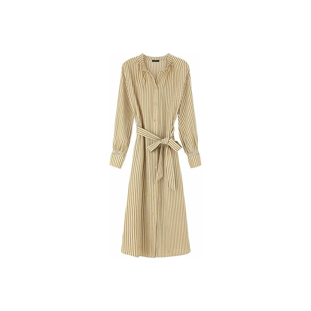 NINE WEST Long Sleeved Dress Women's Coffee