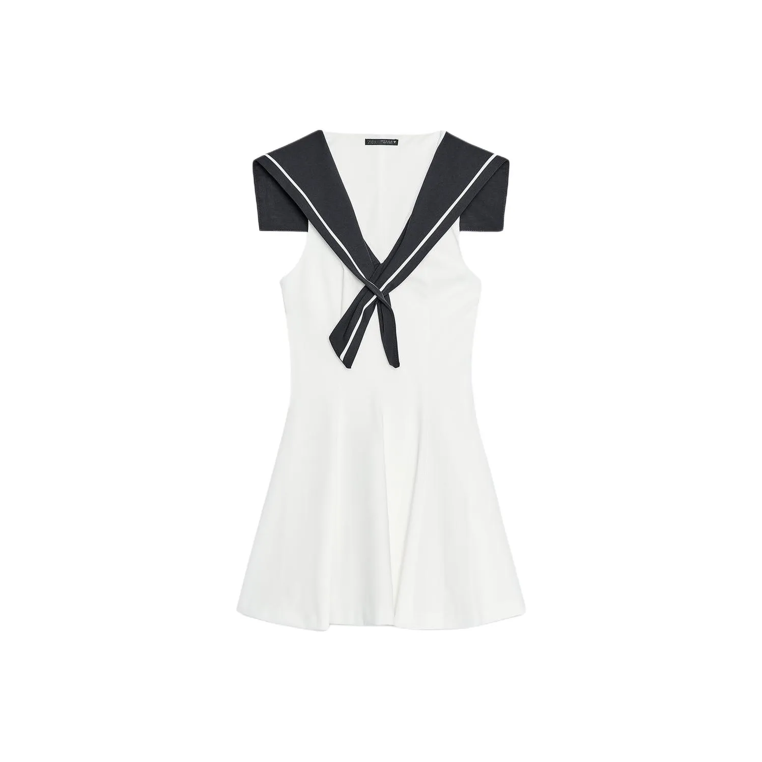 ZARA Sleeveless Dress Women's Frosted White