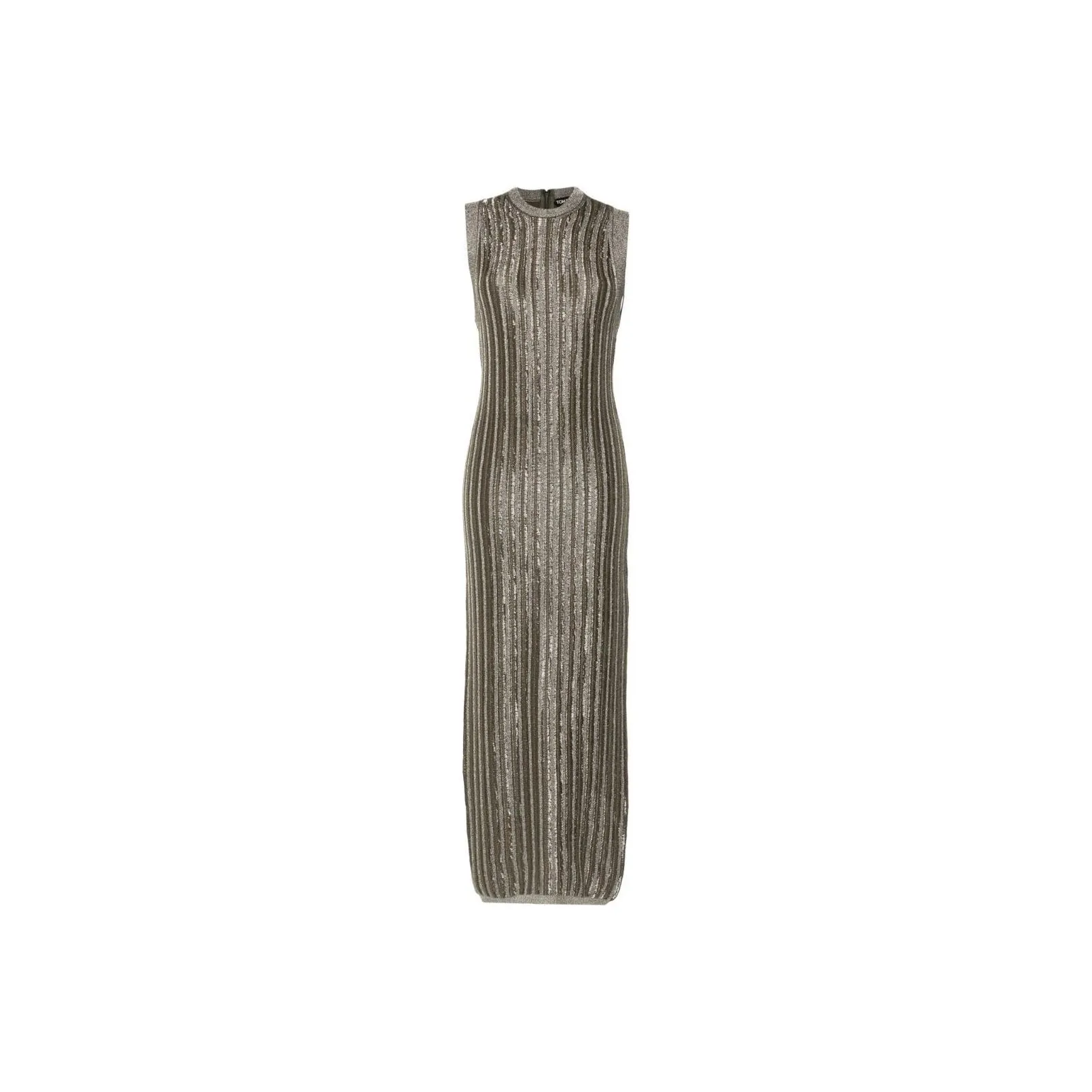 TOM FORD Sleeveless Ribbed Knit Maxi Dress