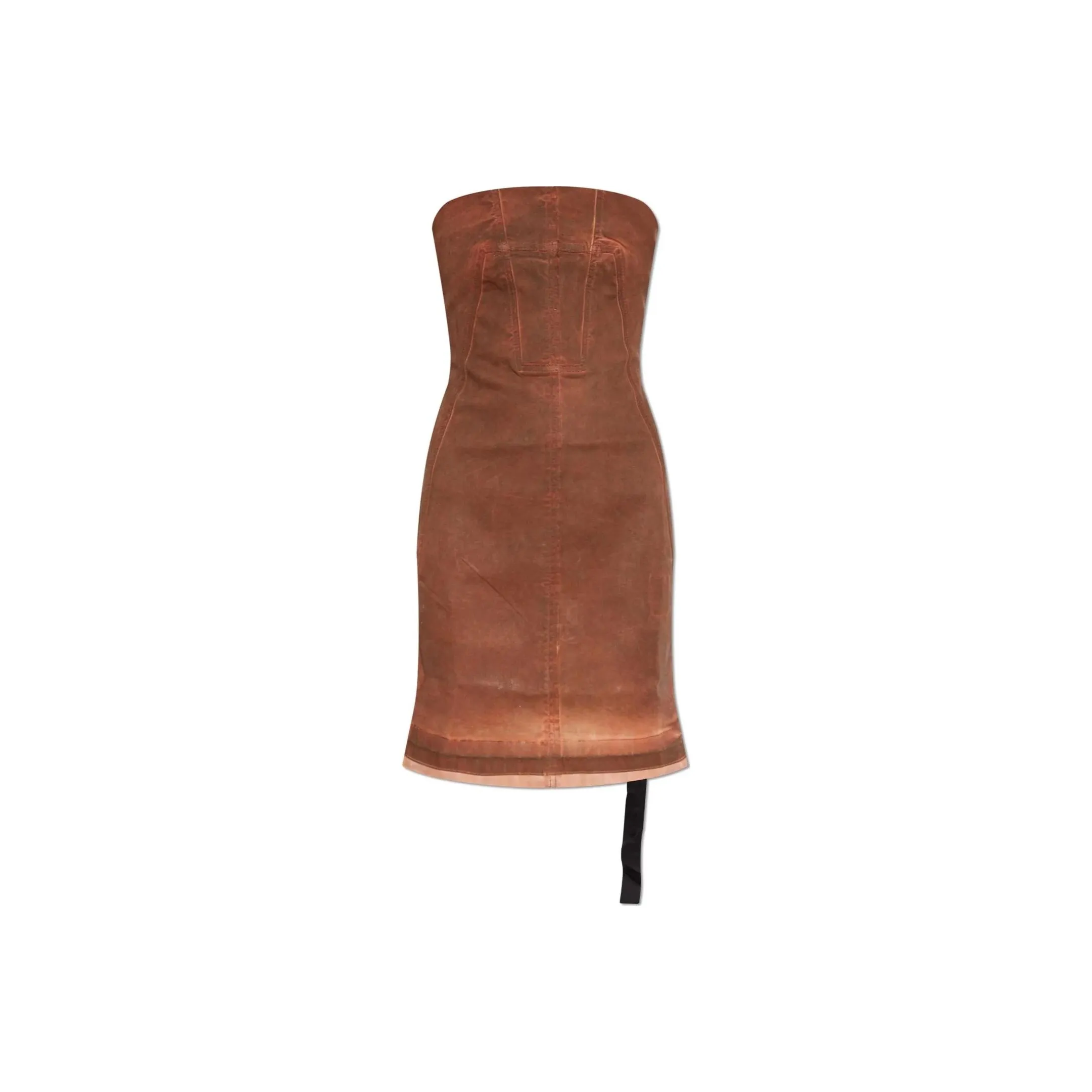 Rick Owens DRKSHDW Strapless Denim Dress