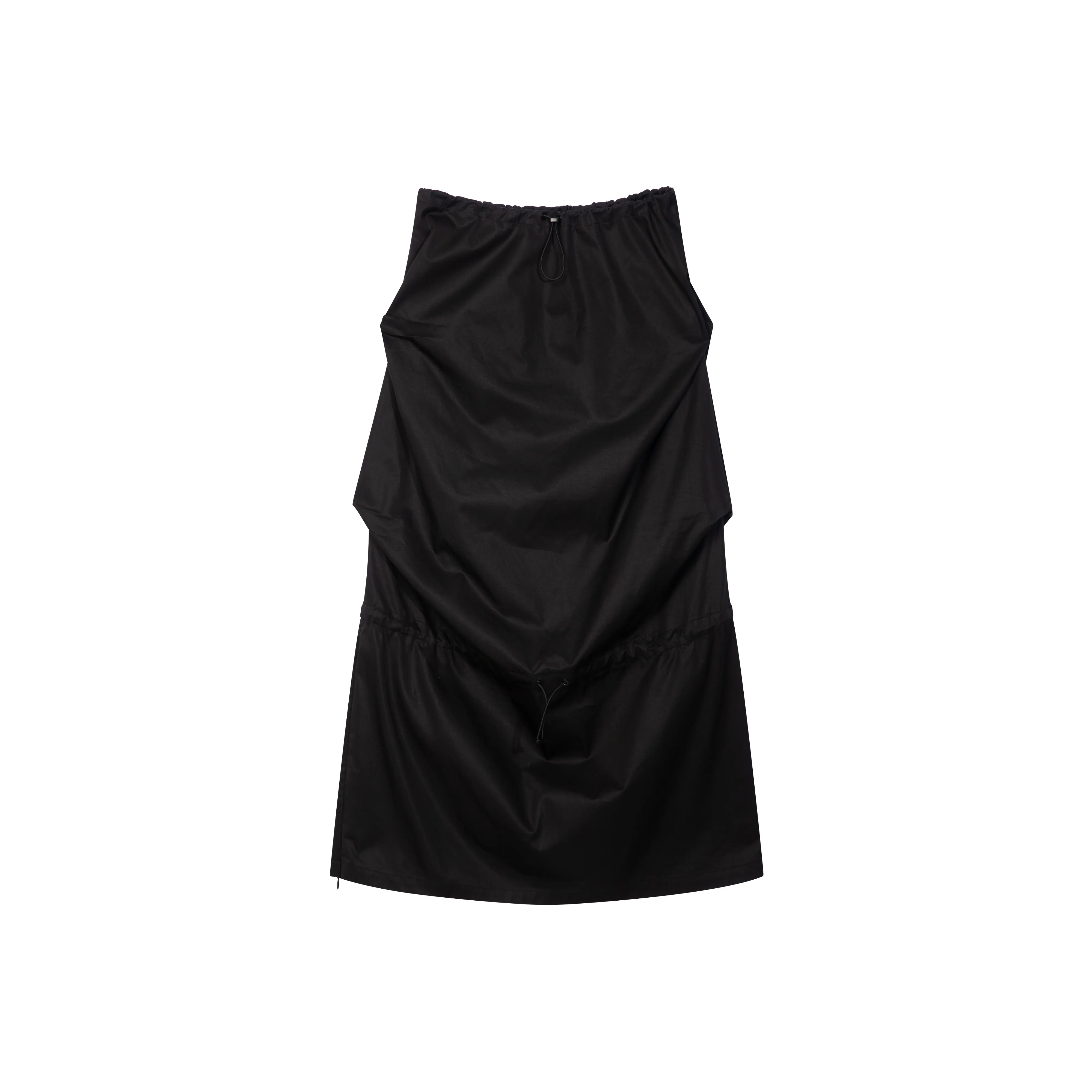 RUNTOTHEFUTURE Черная Женская Повседневная Длинная Юбка