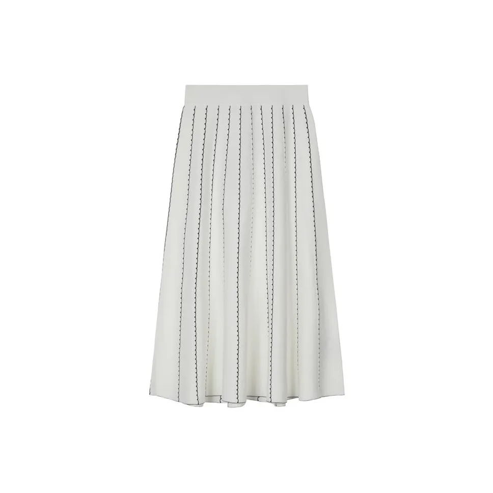 CLUB MONACO Повседневный Длинный Юбка Женская Белая