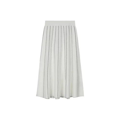 CLUB MONACO Белый C2WGR Женские Повседневные длинные юбки