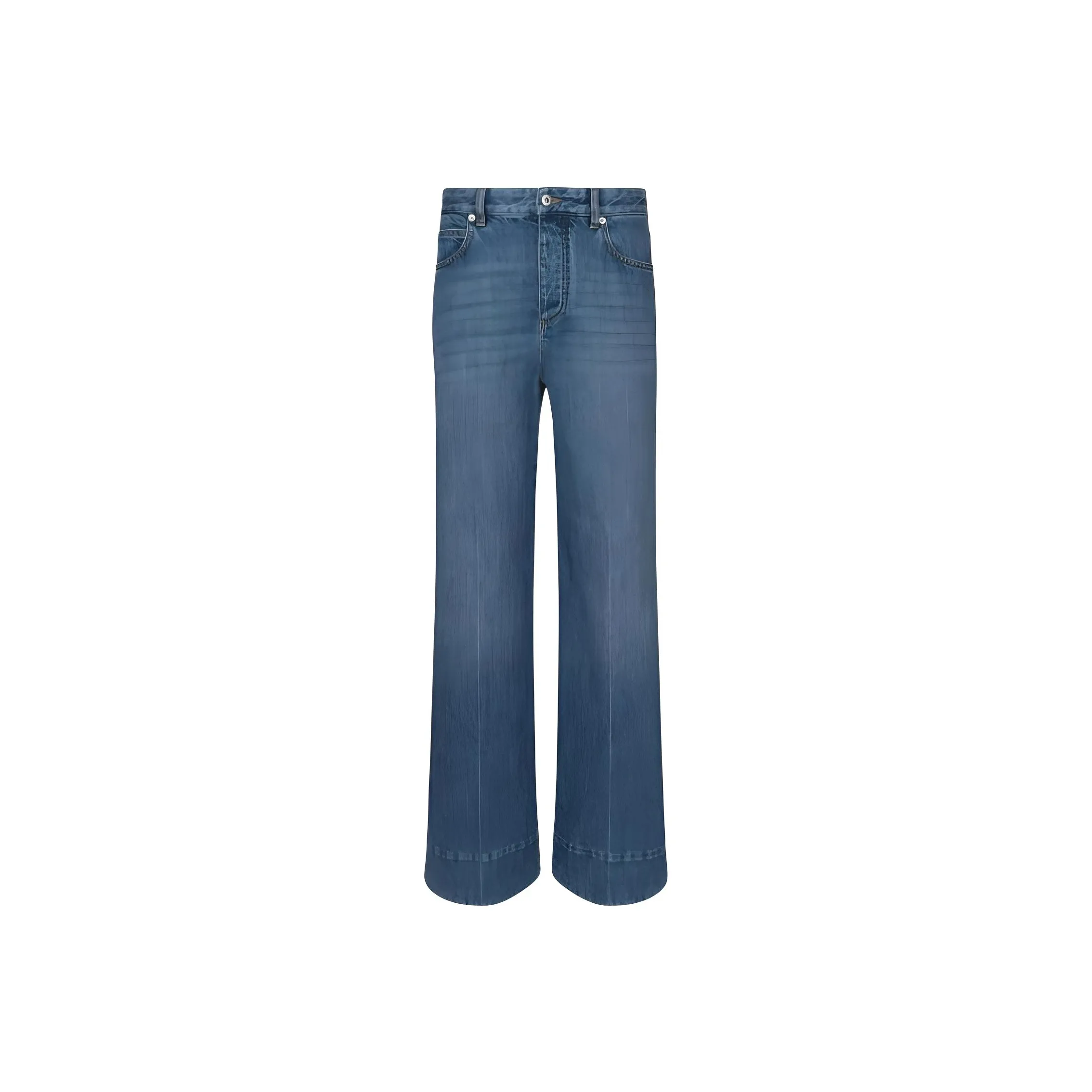 Bottega Veneta Mid Rise Palazzo Jeans