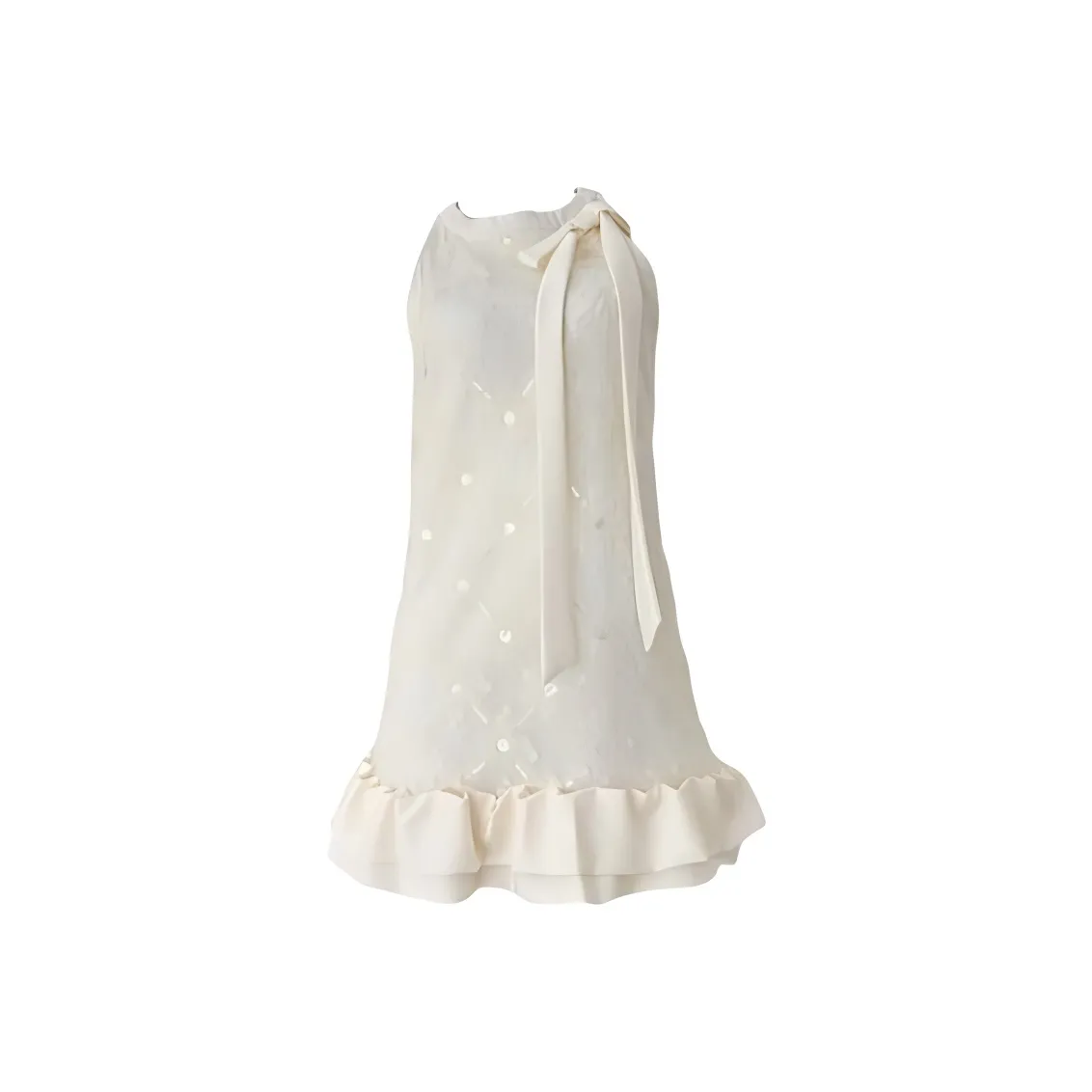 VKXOW Без рукавов Платье Женское Шампанское