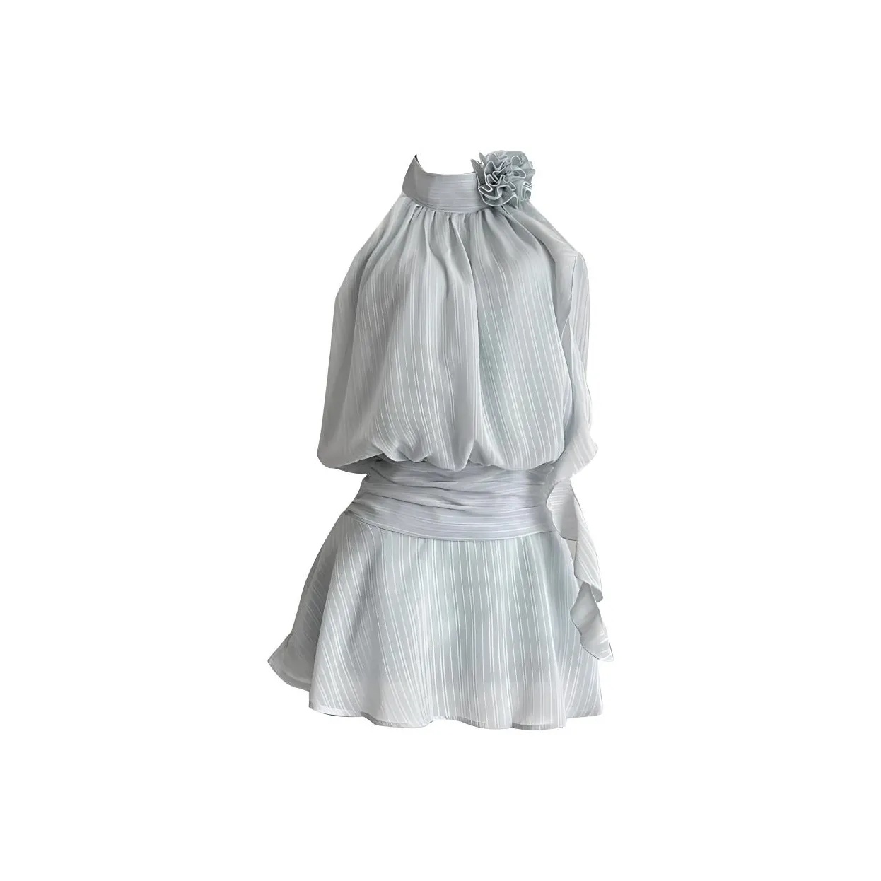 PAIN OR PLEASURE Sleeveless Dress Women's Gray Blue