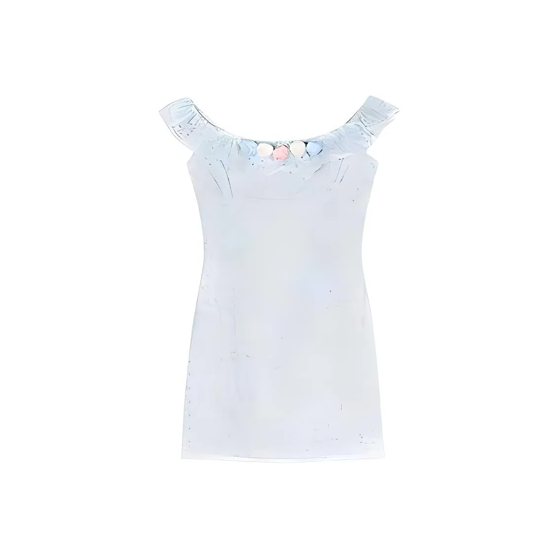 IQC Без рукавов Платье Женское Мятно-зеленый