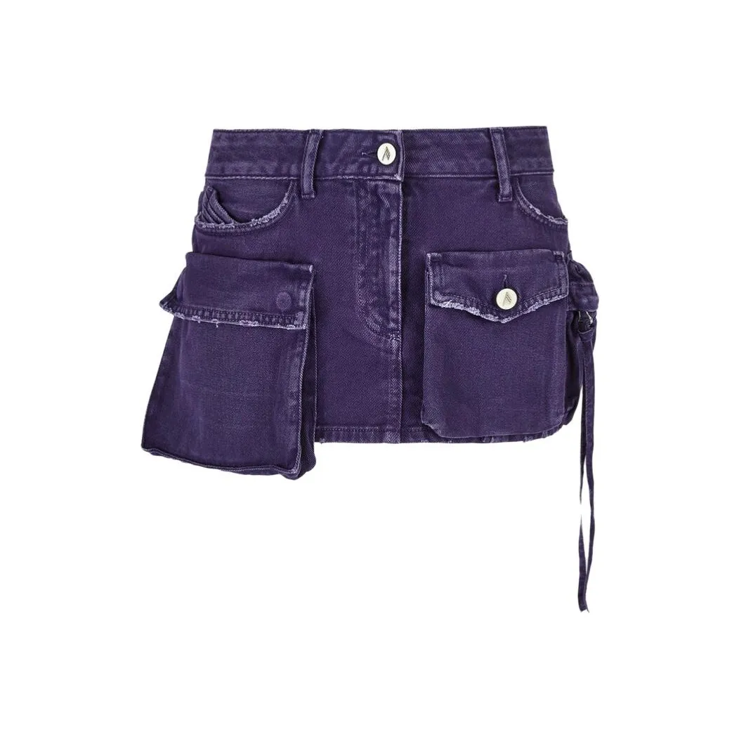 The Attico Fay Denim Miniskirt