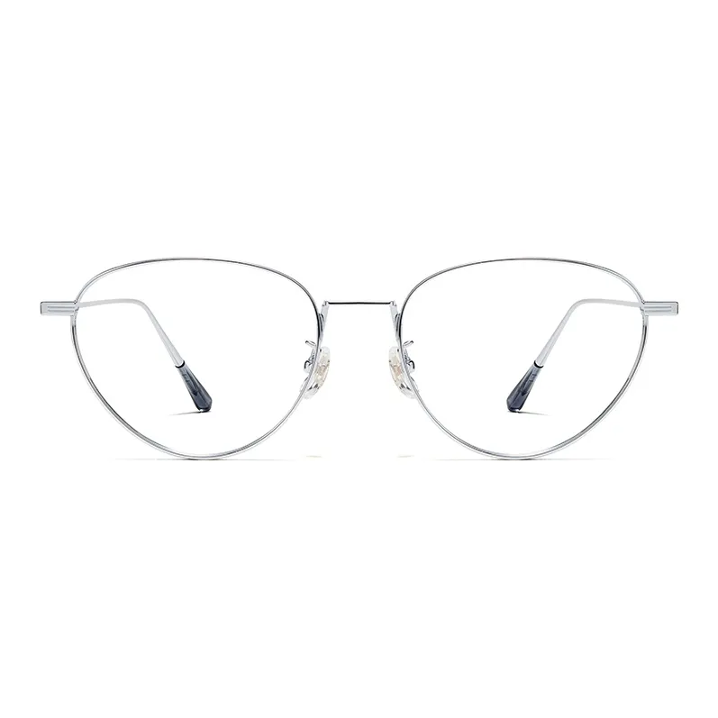 BOELEO Чистый титан Кошачий глаз Оправы для очков Унисекс