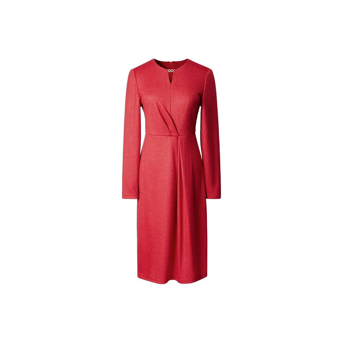 Yan Domain Long Sleeved Dresses Women's Red