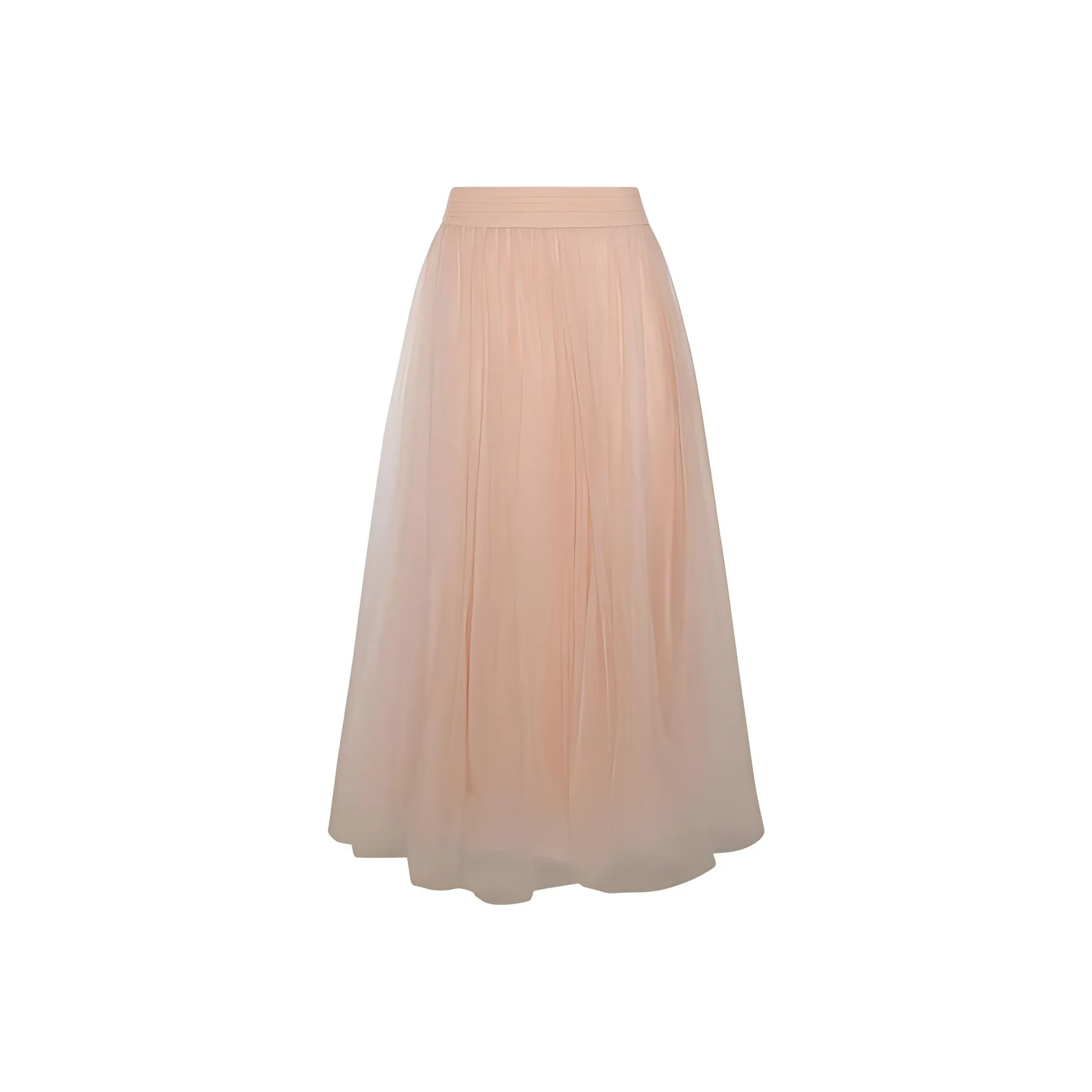 Fabiana Filippi High Waist Tulle Midi Skirt