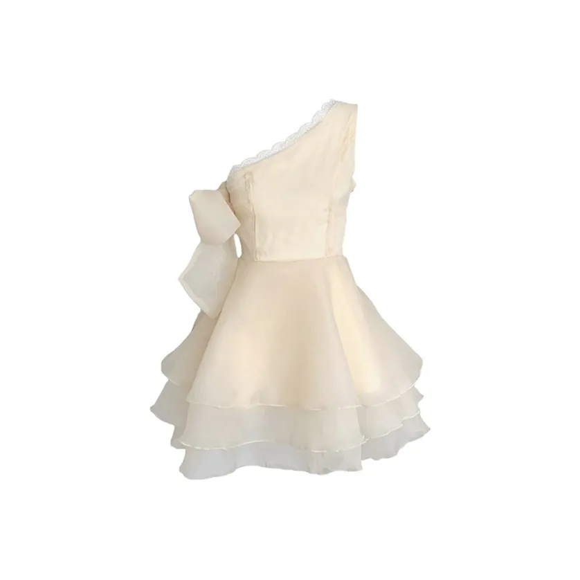 SECFLY OFFICIAL Юбка Платье Женское Абрикосовое