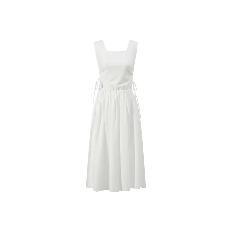 ONE PASS STUDIO Без рукавов Платье Женское Белое
