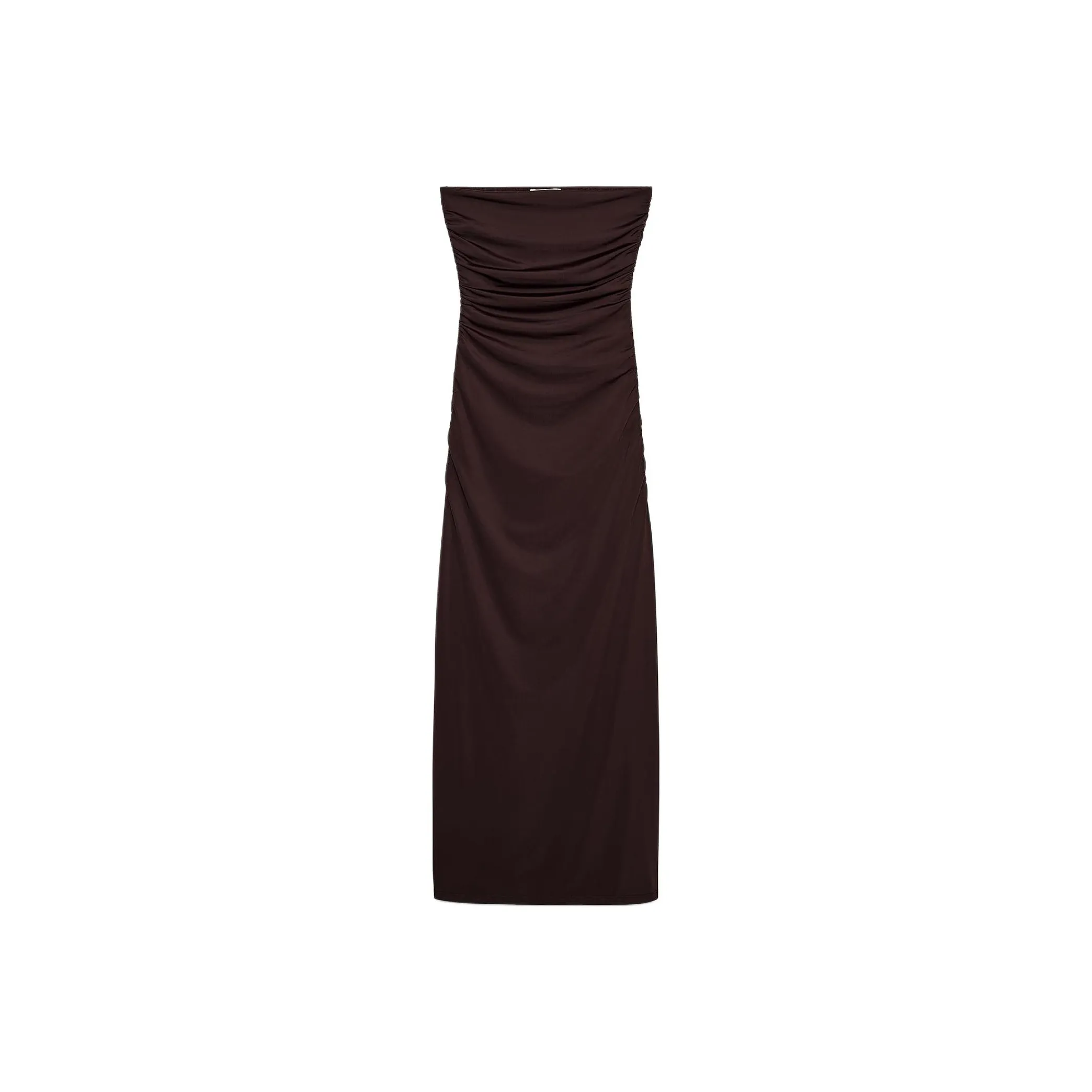 ZARA Sleeveless Dress Women's Dark Brown
