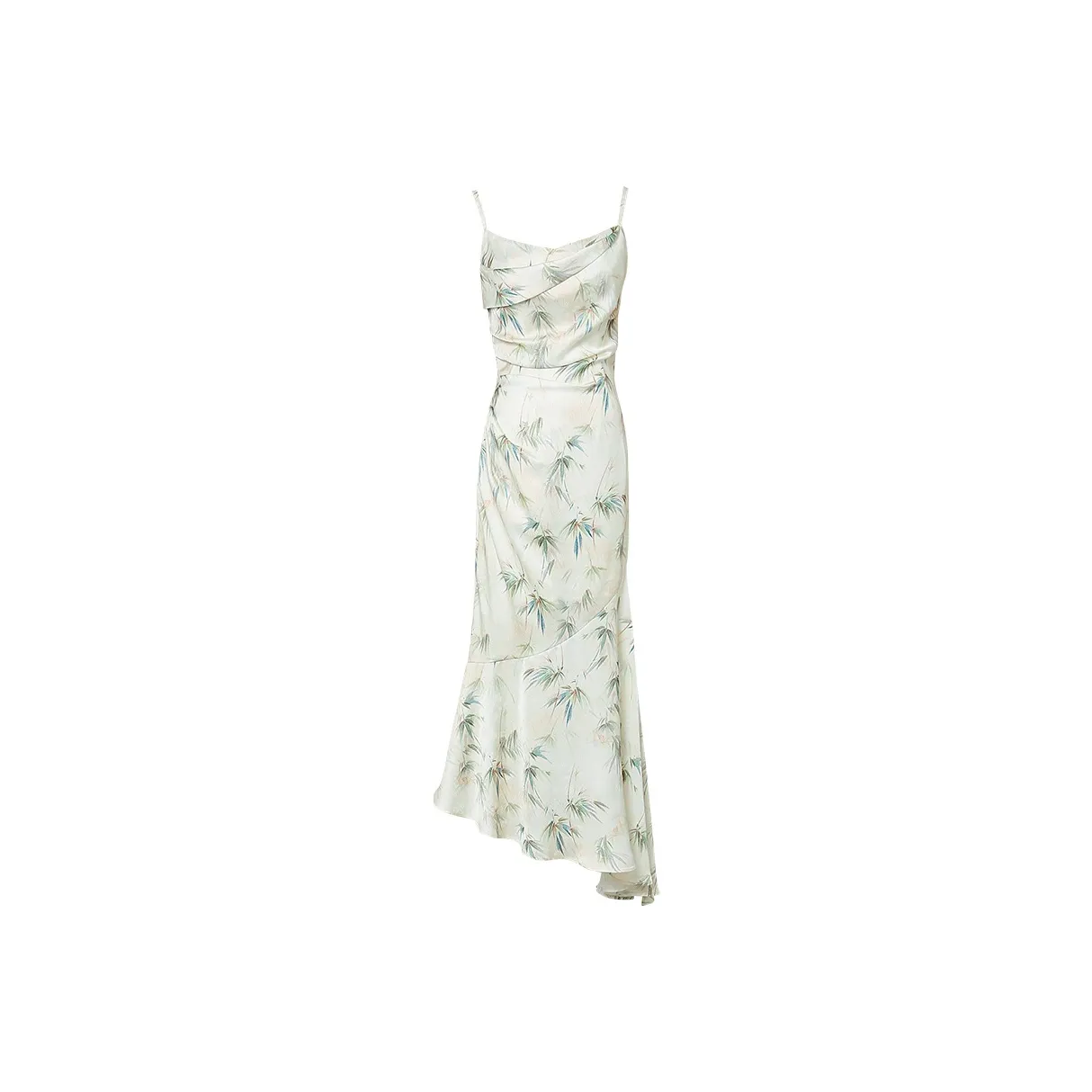 Duffy Fashion Slip Dress Women's Chinese Style Green Camisole