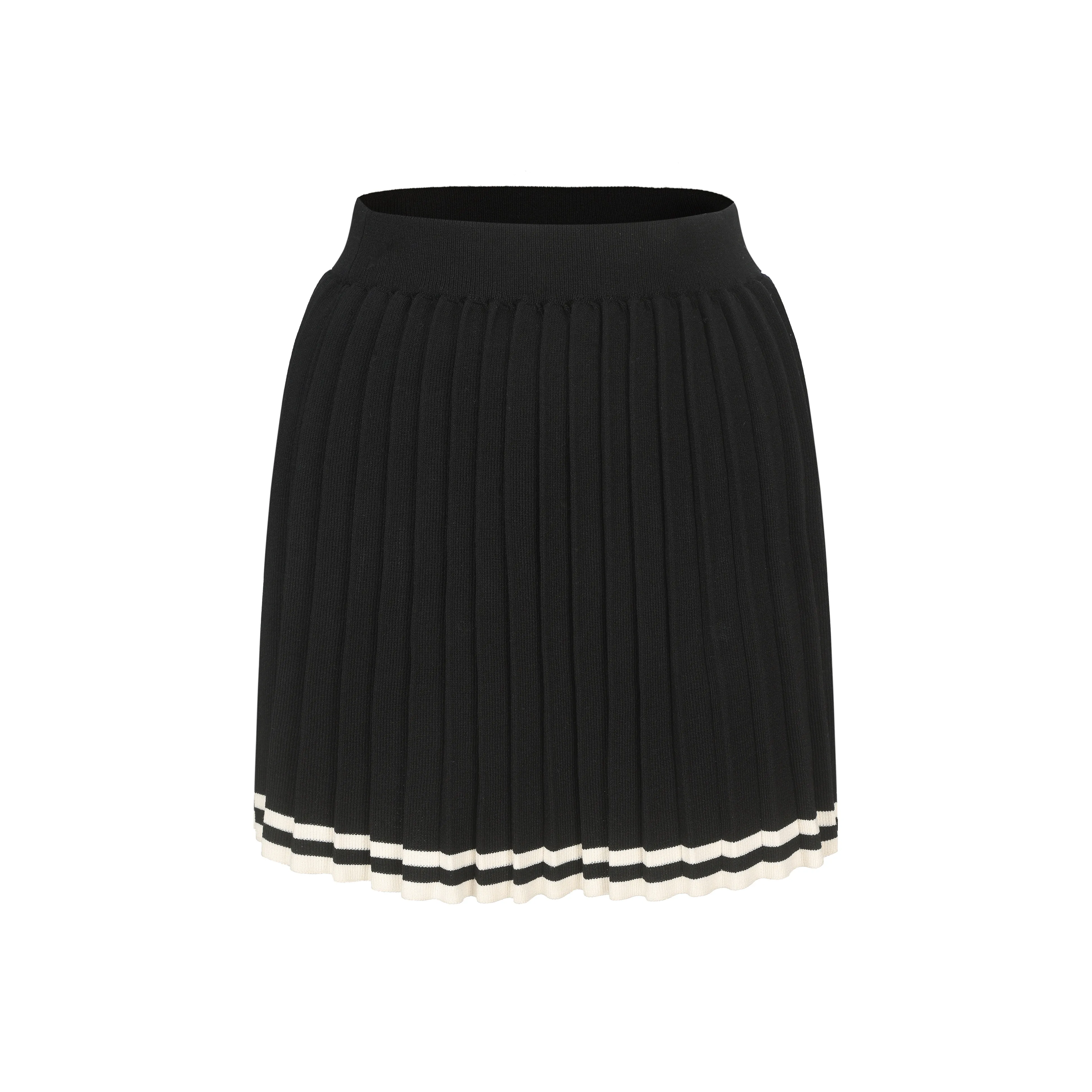 CHIWAWAMEME Повседневные короткие юбки Женские Черный Абрикос