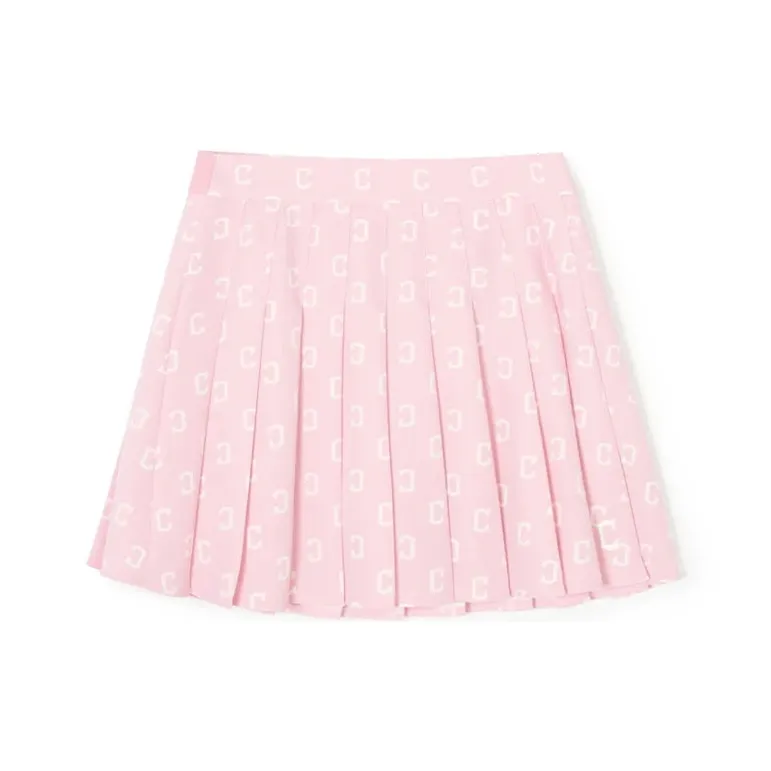 Mlb Base Logo Повседневные короткие юбки Женские Розовый