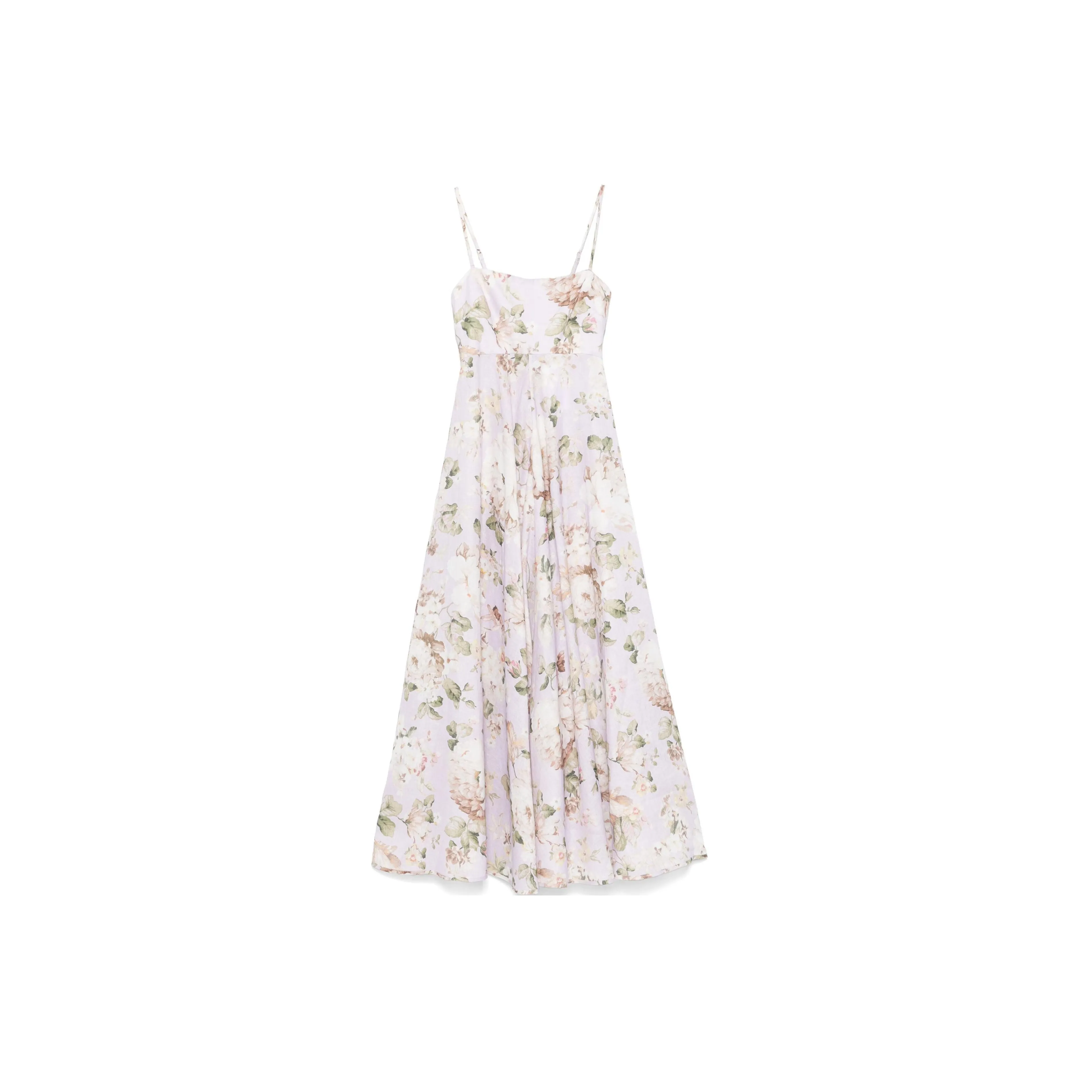 Zimmermann Acacia Floral print Bandeau Midi Dress