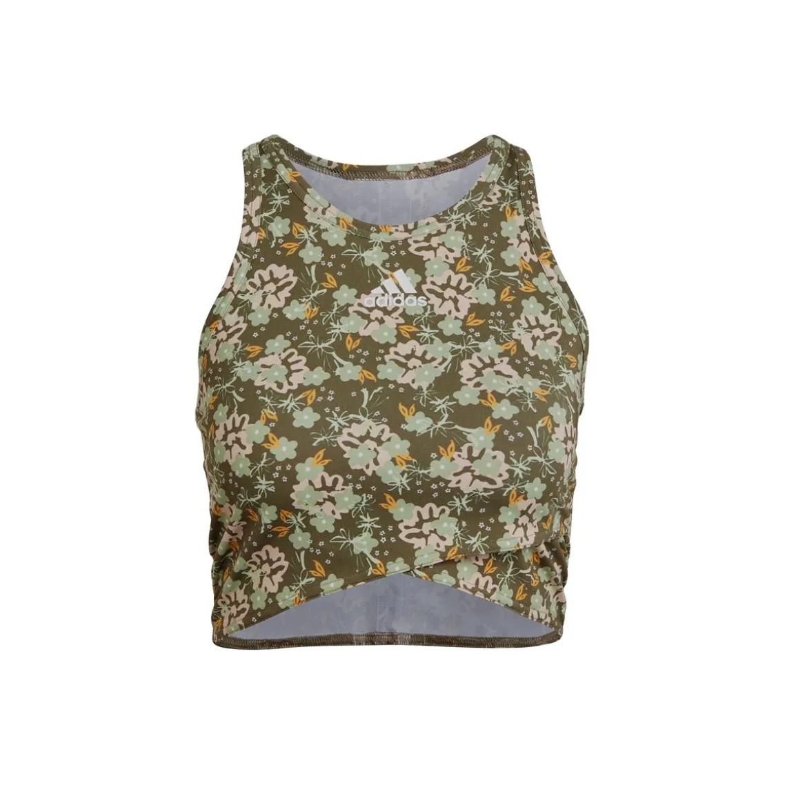 Adidas Темно-зеленые Женские спортивные майки без рукавов