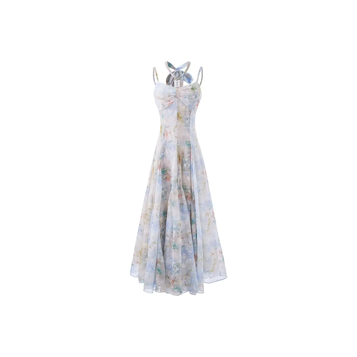 Ning Cai Yuer Slip Dress Women's Blue