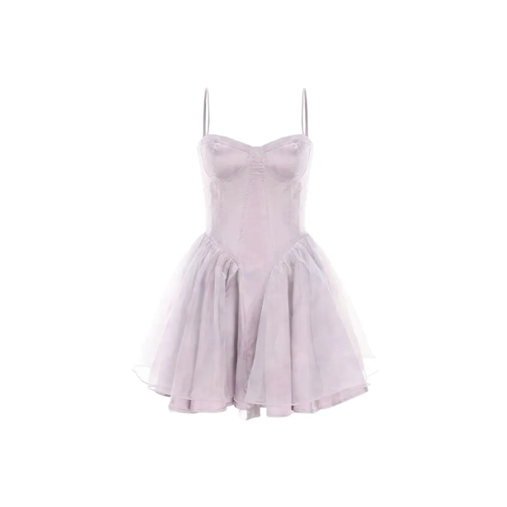 FINDSME GAGA Slip Платье Женское Фиолетовое