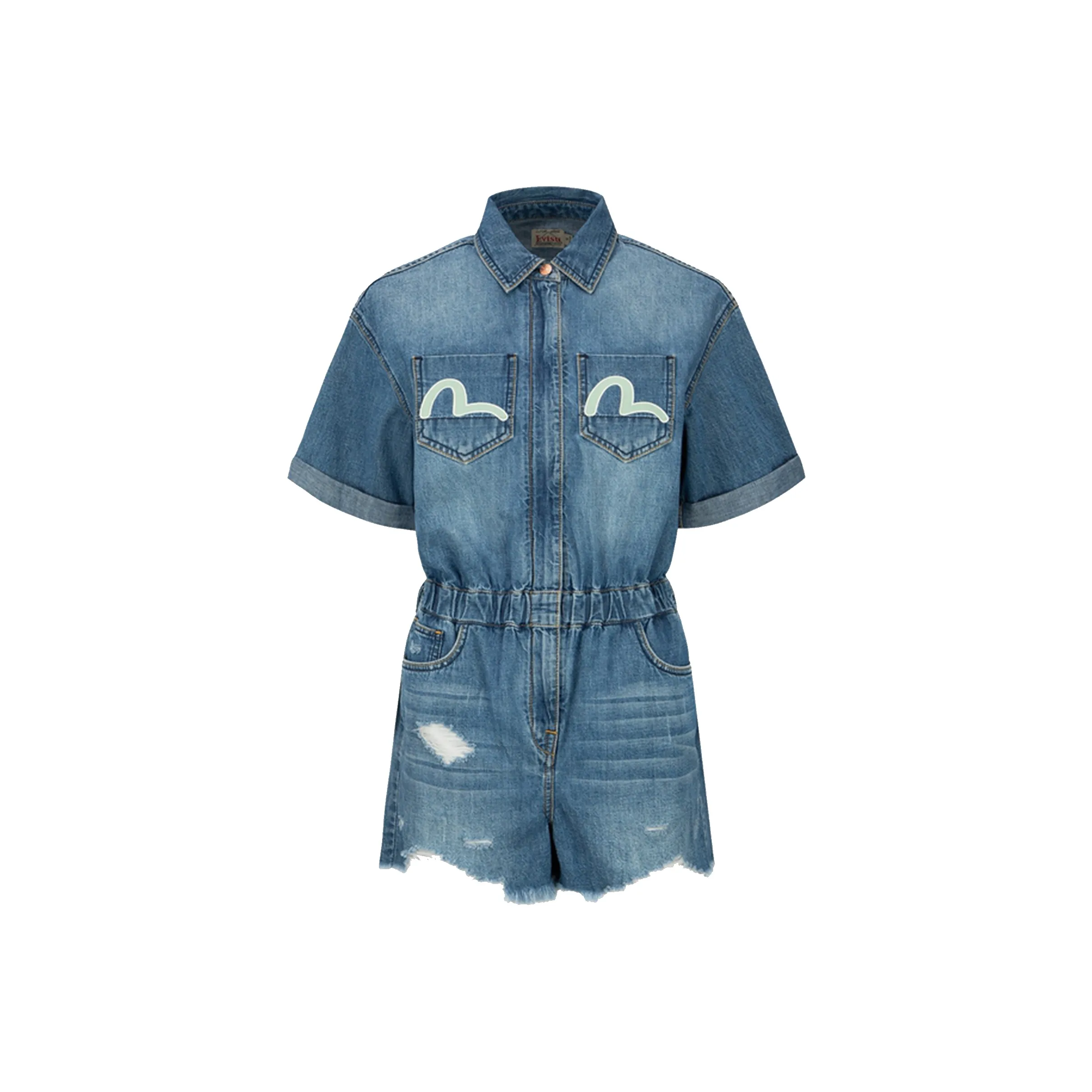 EVISU Denim Shorts Women's Denim Blue