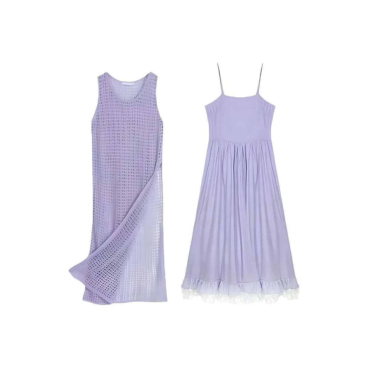 ONE PASS STUDIO Slip Платье Женское Фиолетовое