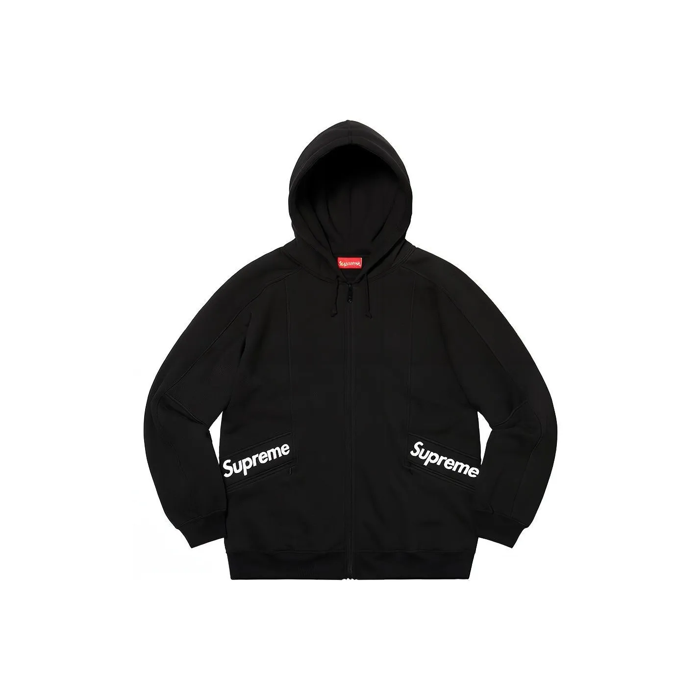 Supreme SS20 Week 3 Цвет Blocked ZIP UP Худи Свитшот Унисекс Черный